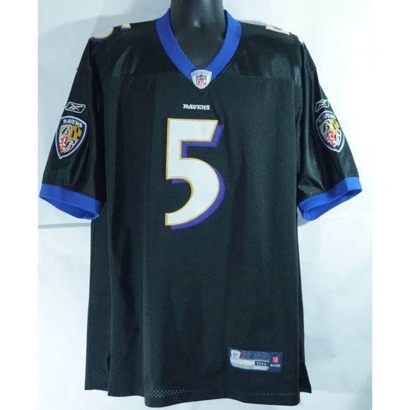 Baltimore Ravens Joe Flacco Reebok Jersey L 50 - Picture 1 of 8